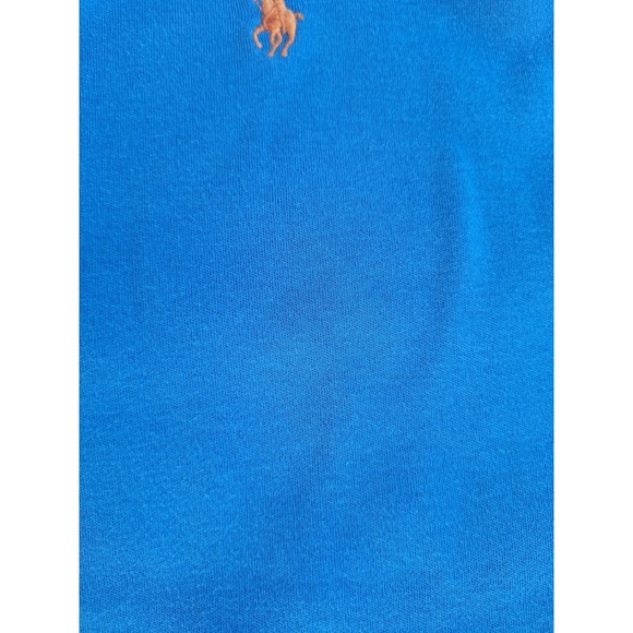 Polo Ralph Lauren Mens XL Blue Short Sleeve Cotton Polo Shirt Brown Pony Logo - Picture 4 of 8